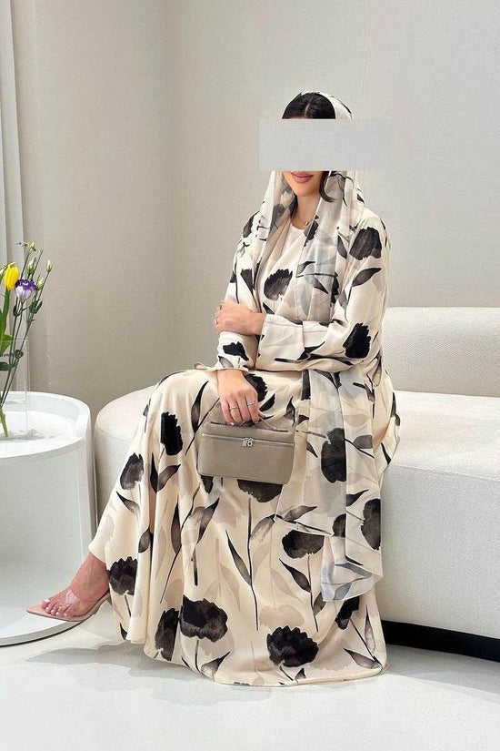 Veste-robe imprimée à manches longues - Droxev