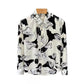 Chemise à manches longues pour homme, coupe slim, imprimé floral