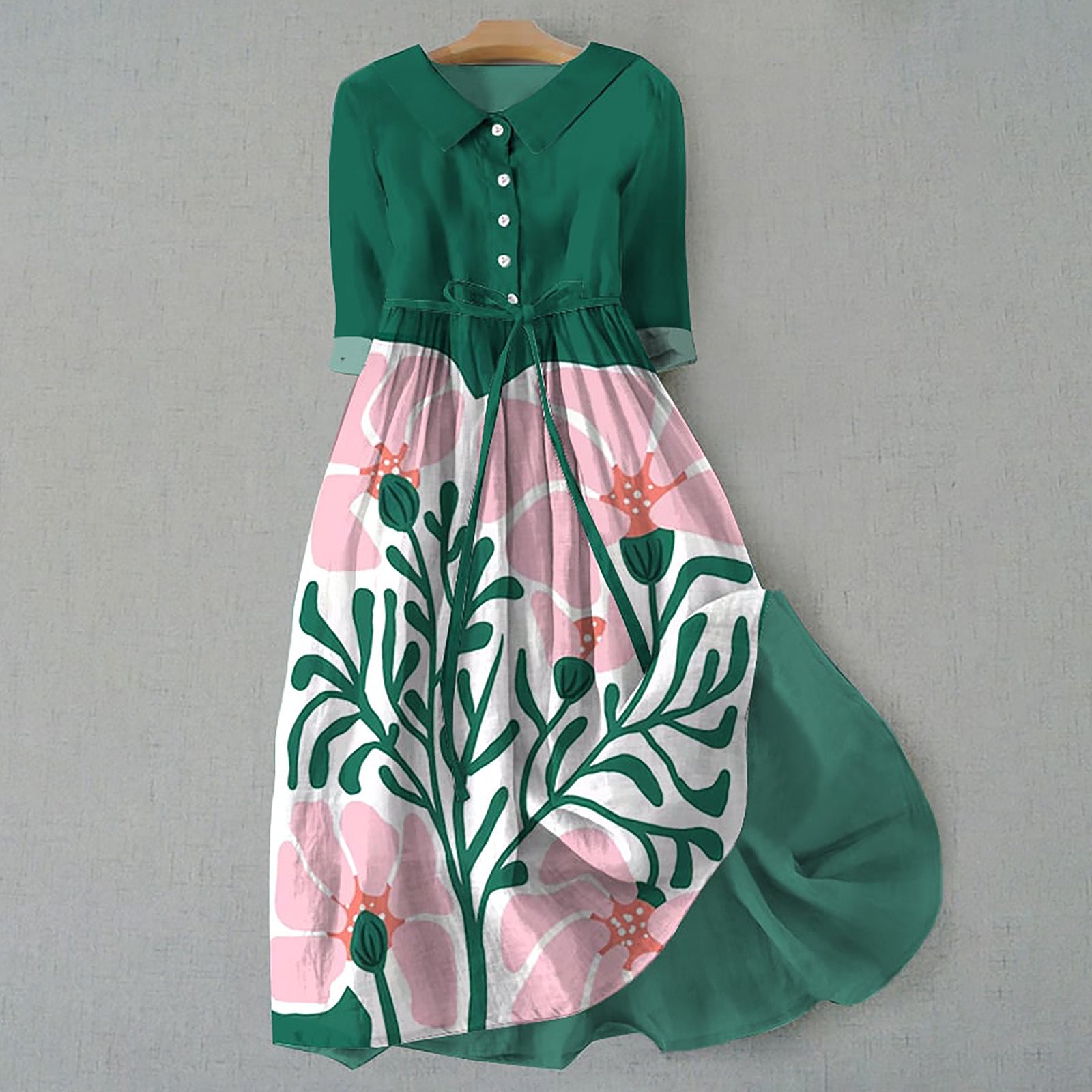 Robe imprimée bohème personnalisée pour femme