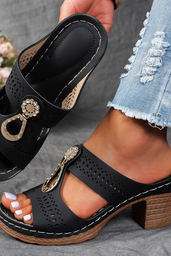 Chaussures à strass pour mère d'âge moyen - Droxev