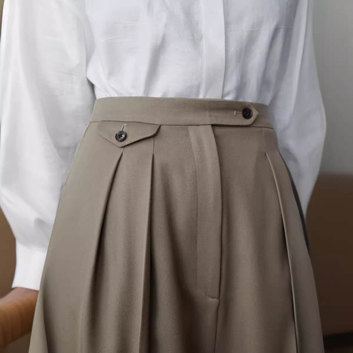 Pantalon large décontracté et tendance pour femme - Droxev
