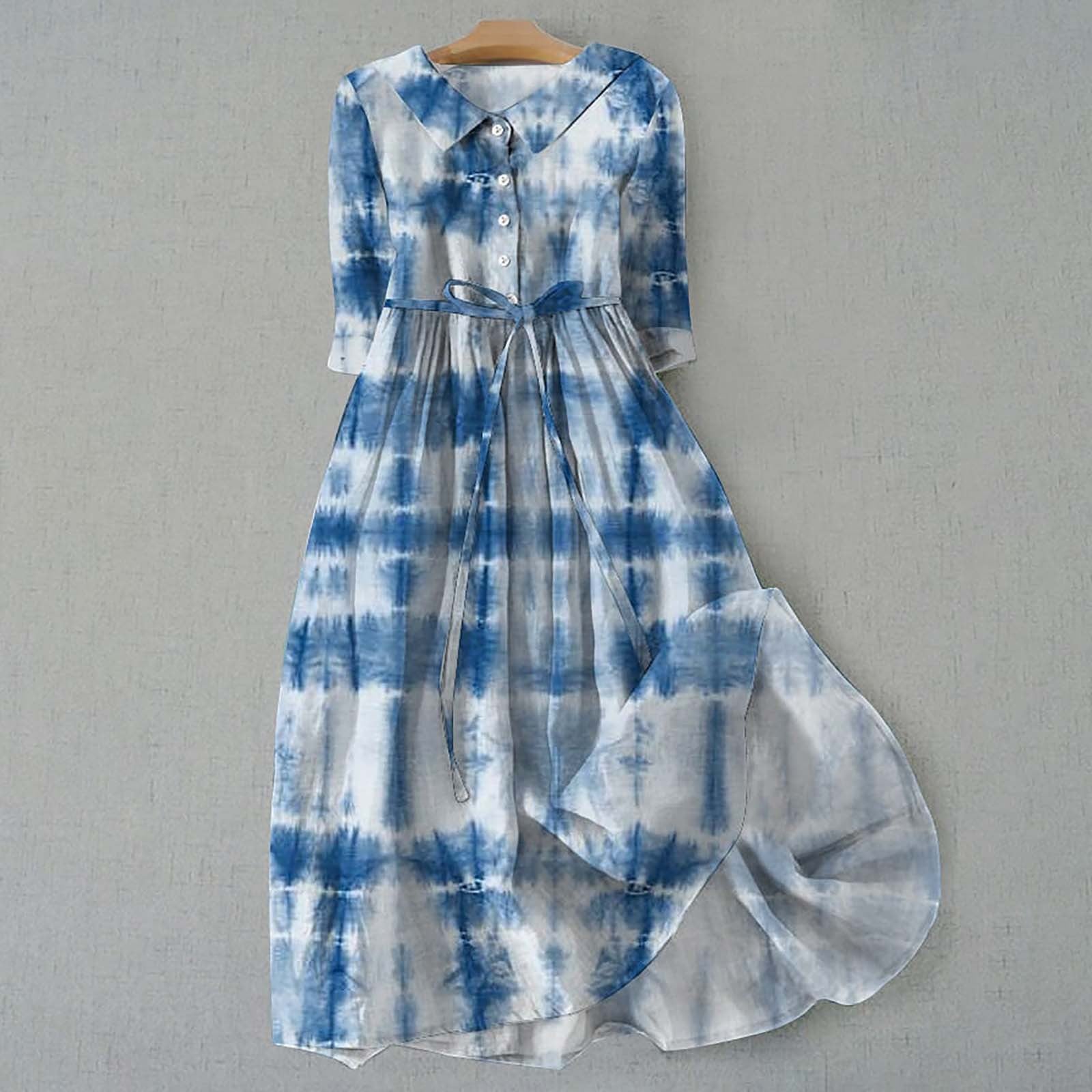 Robe imprimée bohème personnalisée pour femme