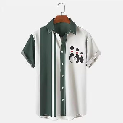 Meilleure chemise de bowling pour homme, impression numérique 3D