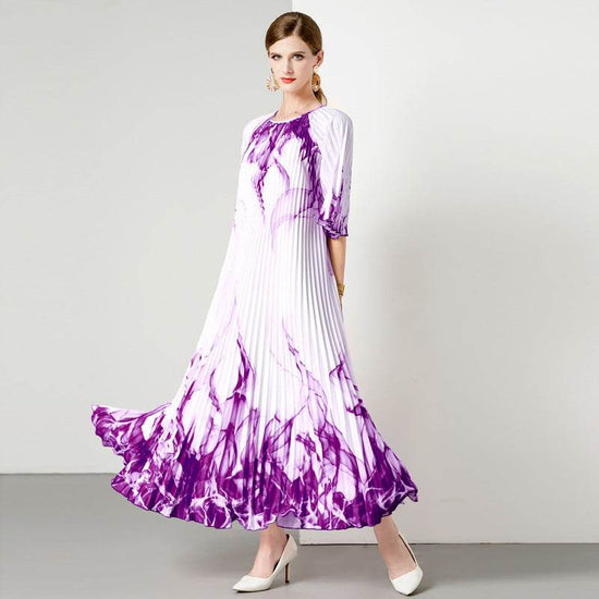 Robe trapèze surdimensionnée à plis 5 - Droxev