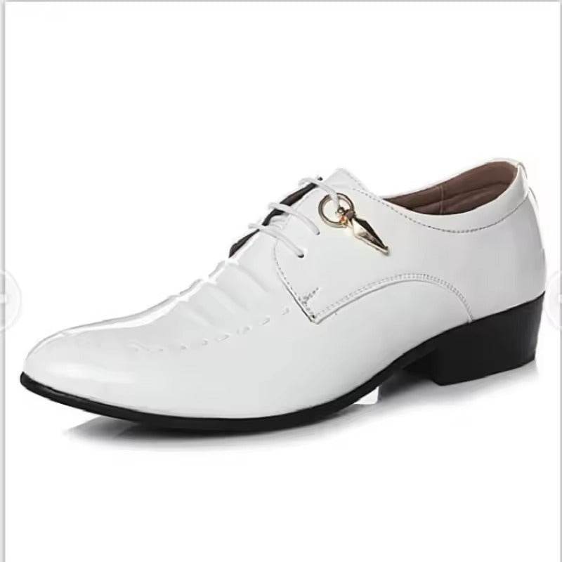 Chaussures de mariage de luxe en cuir pour hommes - Droxev