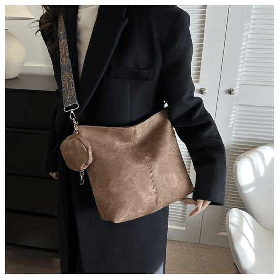 Sac Épaule Vintage à Grande Capacité - Droxev