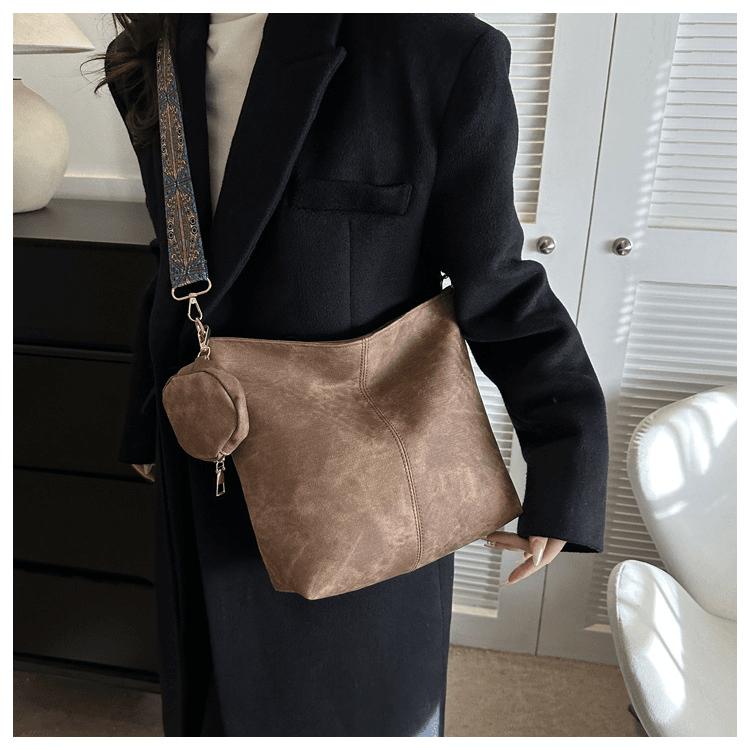 Sac Épaule Vintage à Grande Capacité - Droxev