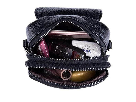 Sac diagonal en cuir - Droxev