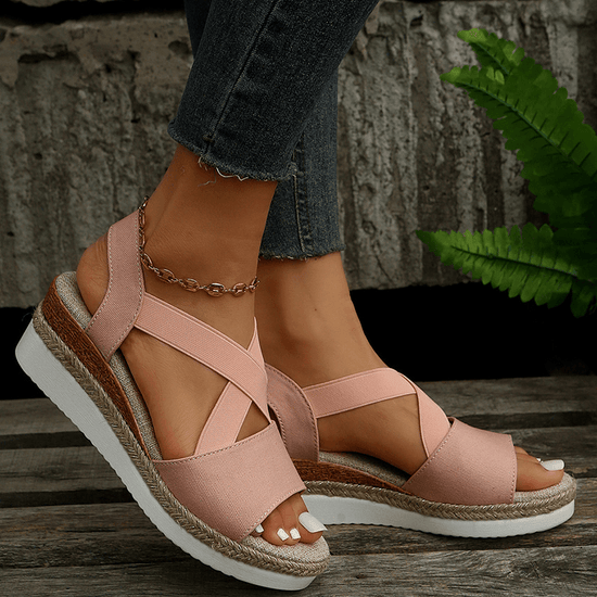 Sandales Compensées Glamour - Droxev