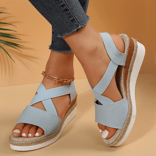 Sandales Compensées Glamour - Droxev