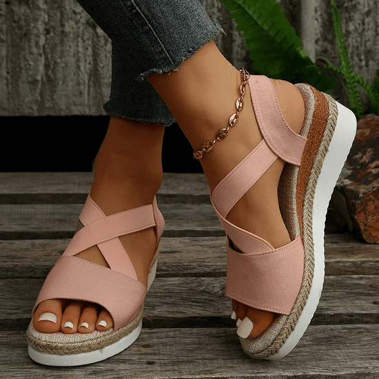Sandales Compensées Glamour - Droxev