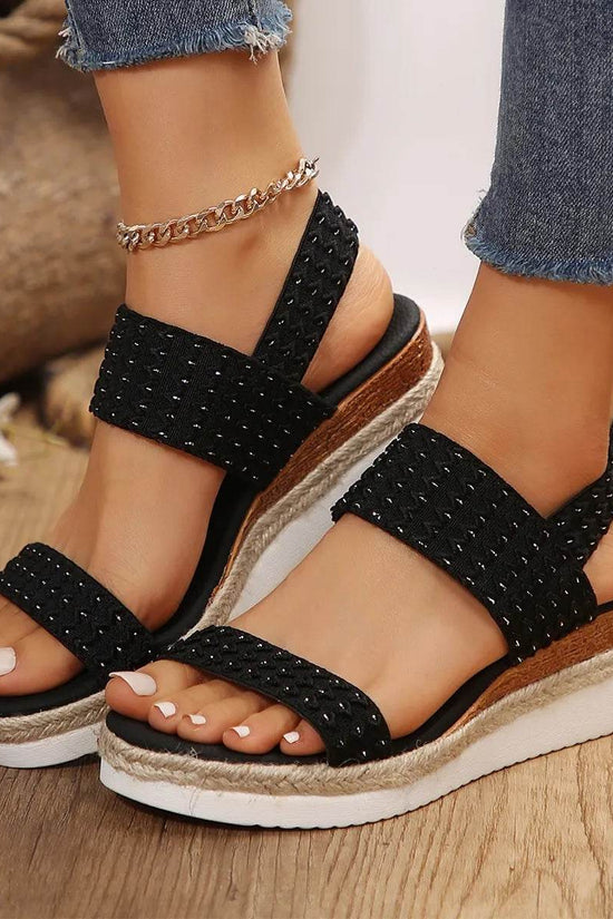 Sandales Élégantes à Talons Compensés - Droxev