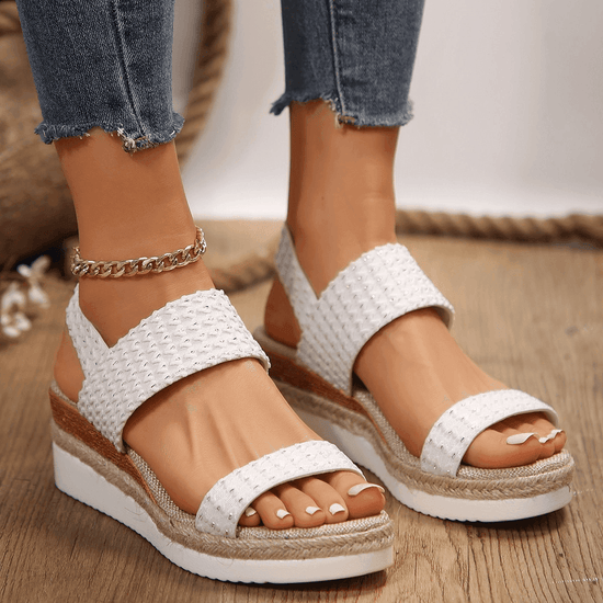 Sandales Élégantes à Talons Compensés - Droxev