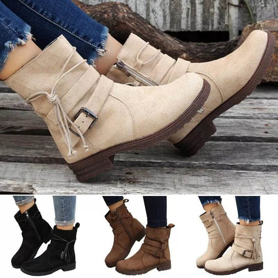 Bottes Rétro à Bout Rond - Droxev