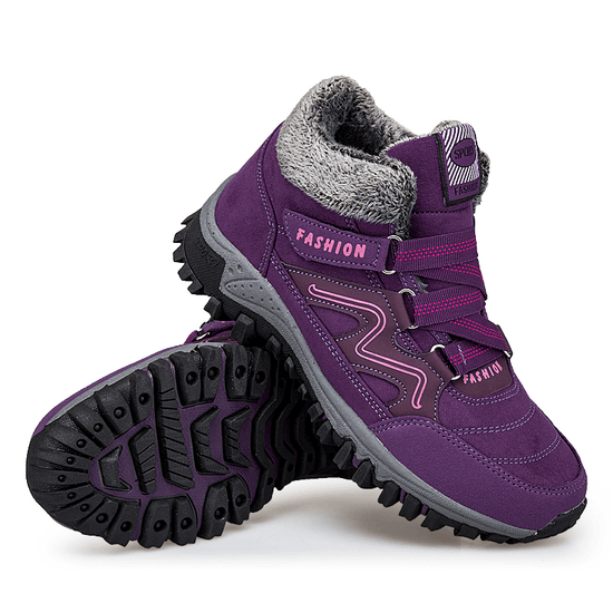 Chaussures Baskets Orthopédiques Raquettes à Neige en Fourrure Chaude