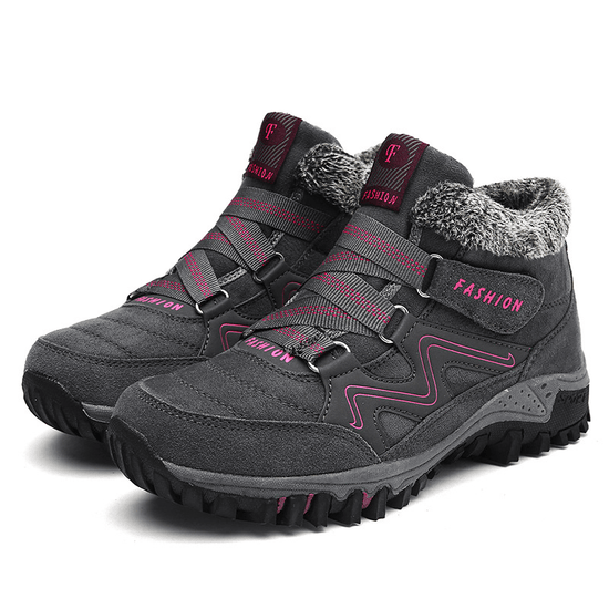 Chaussures Baskets Orthopédiques Raquettes à Neige en Fourrure Chaude