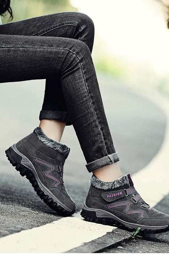 Chaussures Baskets Orthopédiques Raquettes à Neige en Fourrure Chaude