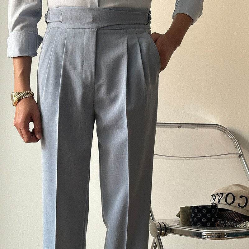 Pantalon slim taille haute décontracté pour le travail - Droxev