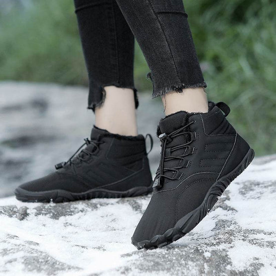 Bottes d'hiver chaudes à enfiler pour hommes et femmes, résistantes à l'usure, antidérapantes, épaisses, pour couple - Droxev