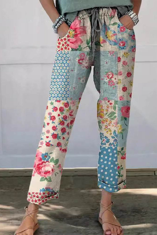 Pantalons décontractés imprimés à la mode - Droxev