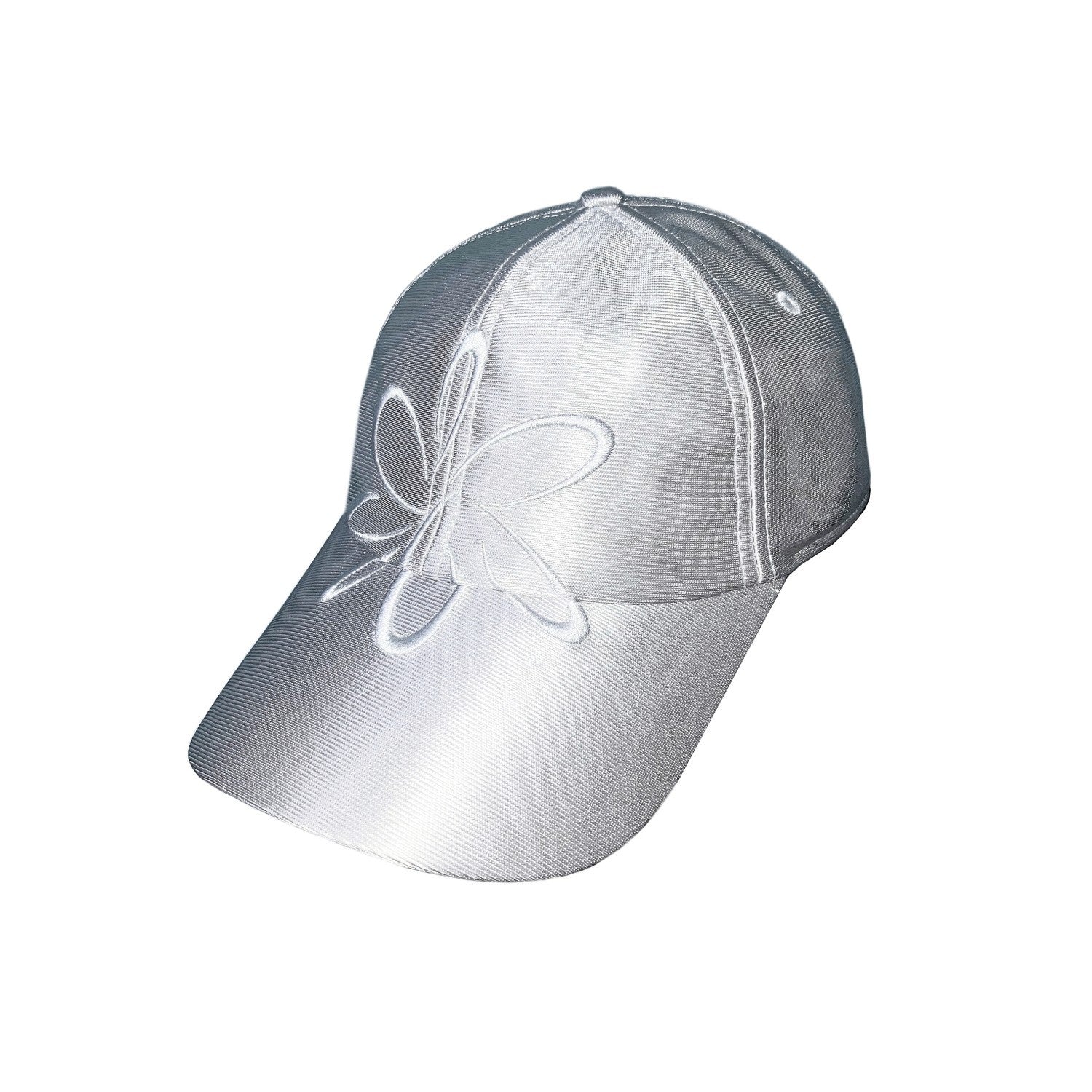 Casquette Argentée Brodée – Style Duckbill