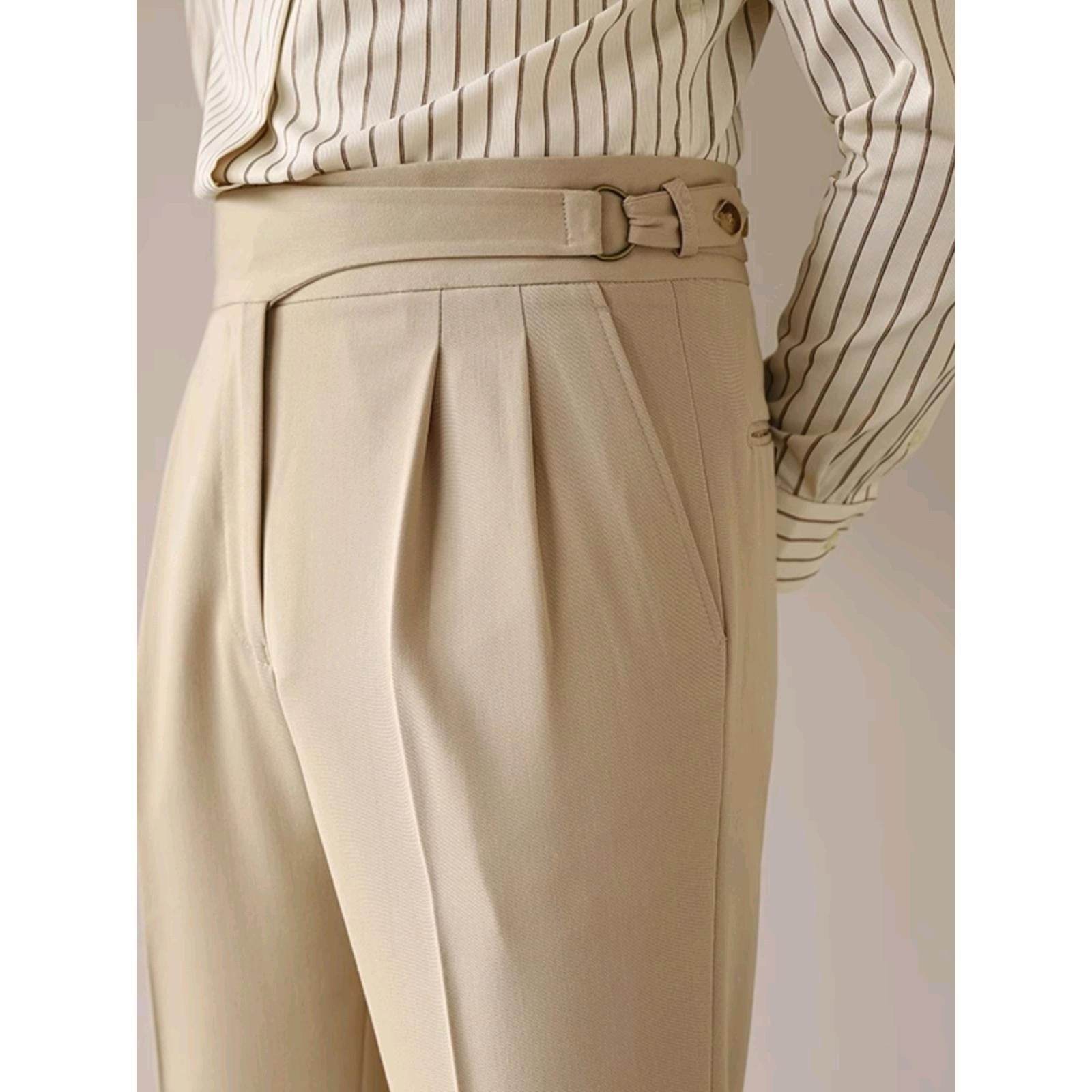 Pantalon slim taille haute décontracté pour le travail - Droxev