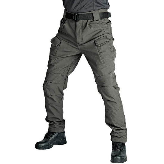 Pantalon tactique d'hiver pour homme, doublé polaire, imperméable, en peau de requin, softshell - Droxev