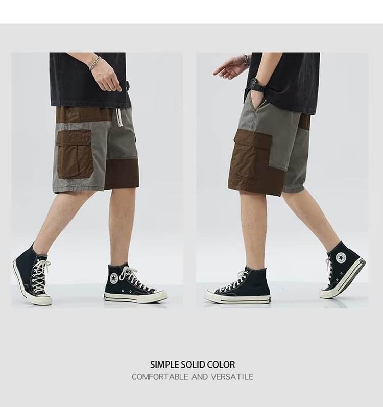 Short décontracté ample et droit pour homme - Droxev