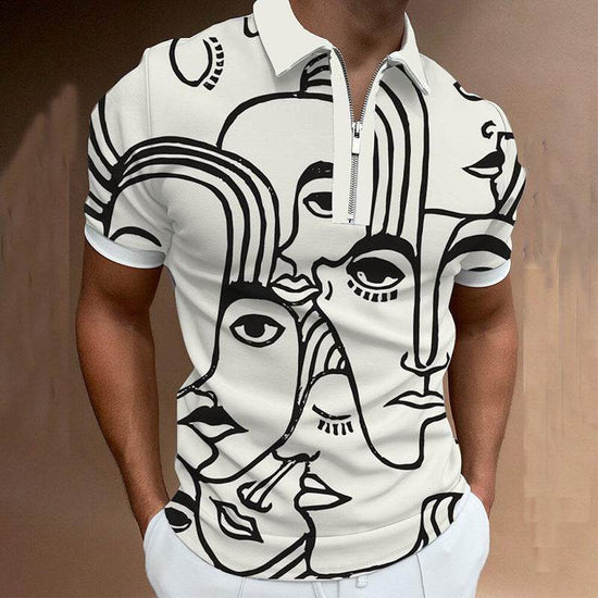 Polo homme uni, chemise à manches courtes, chemise d'été, vêtements pour hommes - Droxev