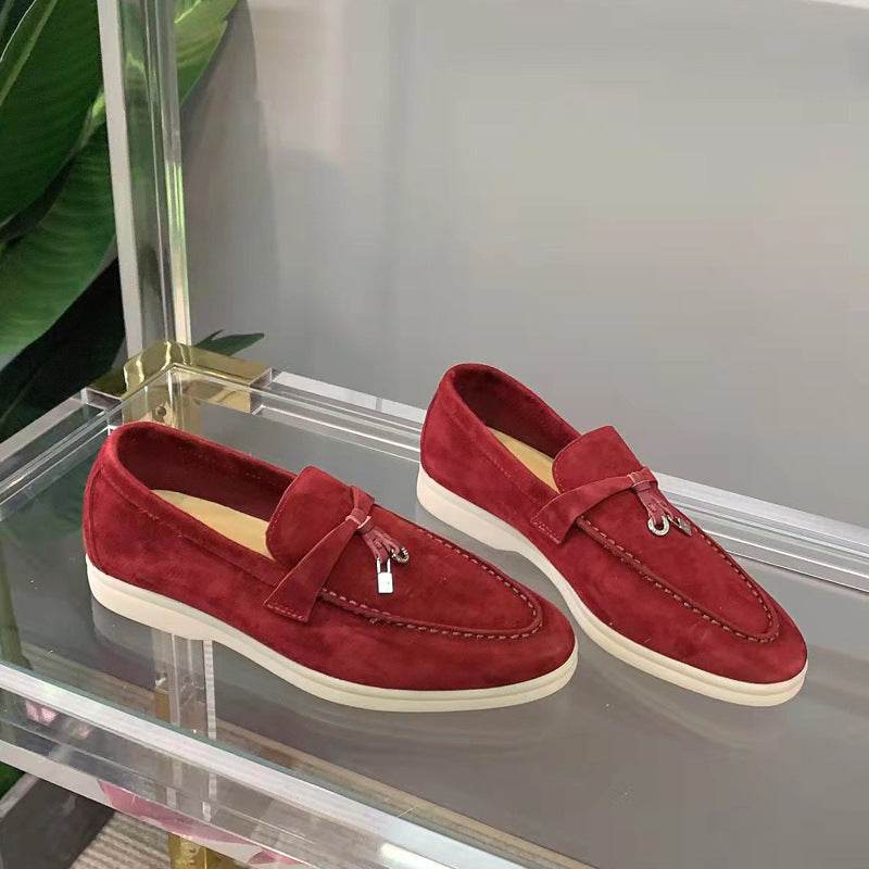 Chaussures polyvalentes en cuir pour femmes - Droxev