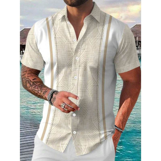 Chemise homme impression 3D couture dessin animé - Droxev