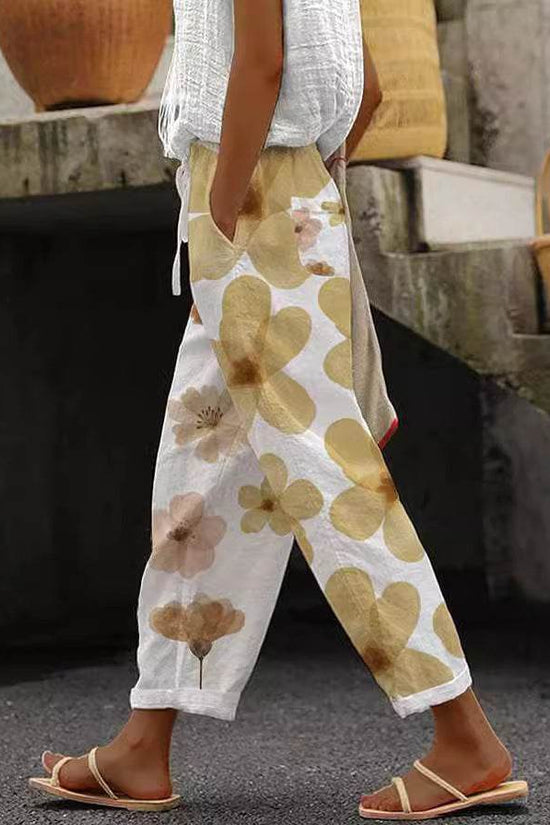 Pantalons décontractés imprimés à la mode - Droxev