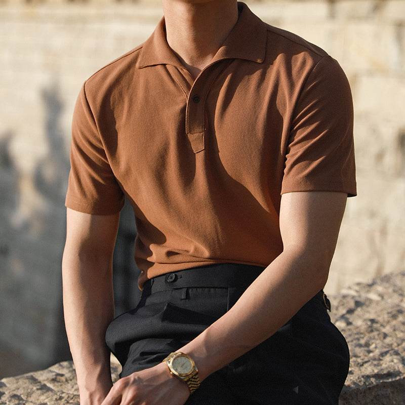 Polo de luxe à col une pièce - Droxev