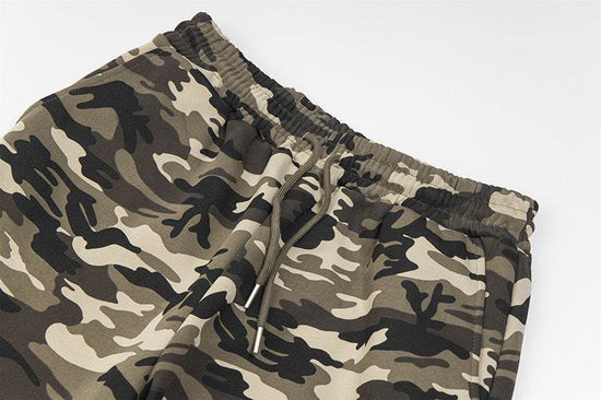Pantalon de sport ample camouflage pour femme - Droxev