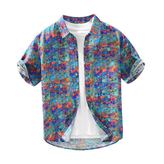 Nouvelle chemise décontractée à manches courtes pour homme - Droxev