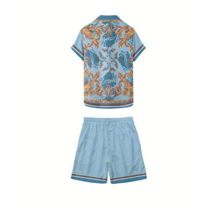 Ensemble T-shirt et Short Homme avec Impression Numérique 3D