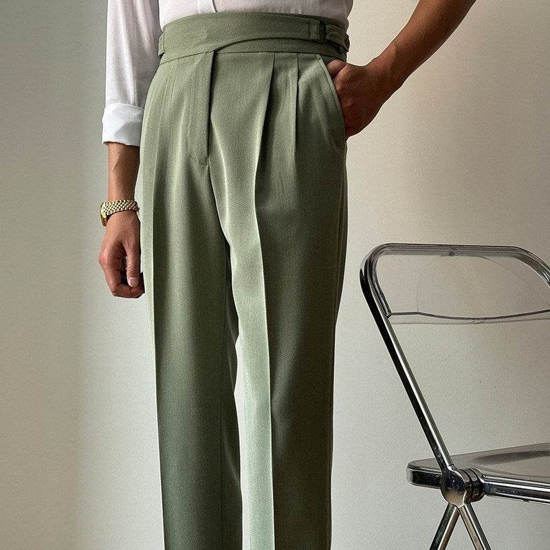 Pantalon slim taille haute décontracté pour le travail - Droxev