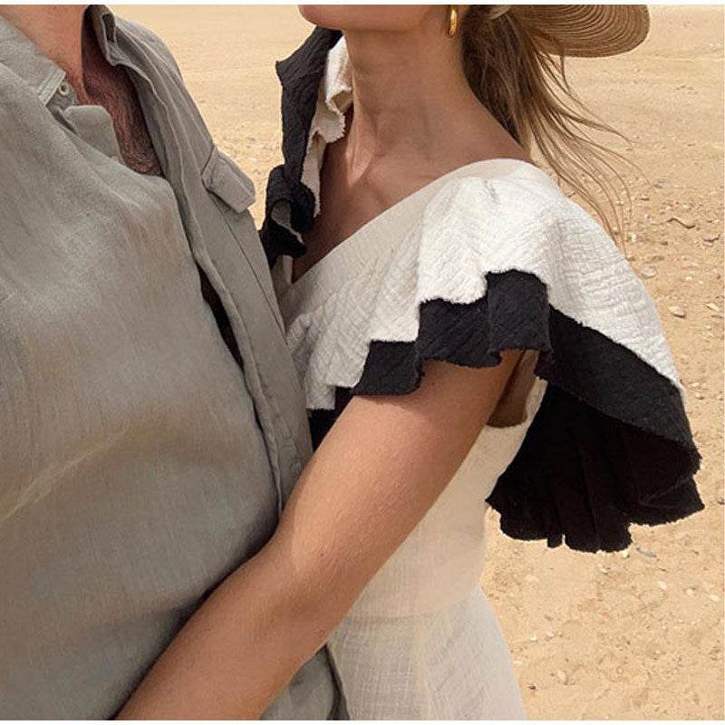 Robe longue de vacances coupe ajustée - Droxev