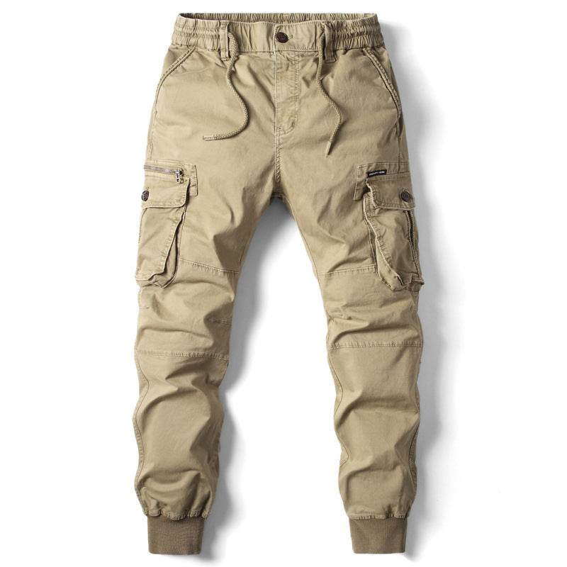 Pantalon skinny uni multi-poches pour homme - Droxev