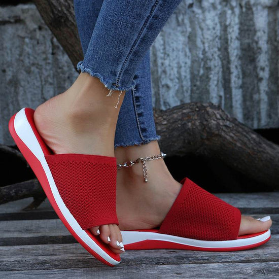 Chaussures d'été plates pour femmes, sandales décontractées pour intérieur et extérieur, chaussures de plage - Droxev