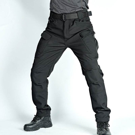 Pantalon tactique d'hiver pour homme, doublé polaire, imperméable, en peau de requin, softshell - Droxev