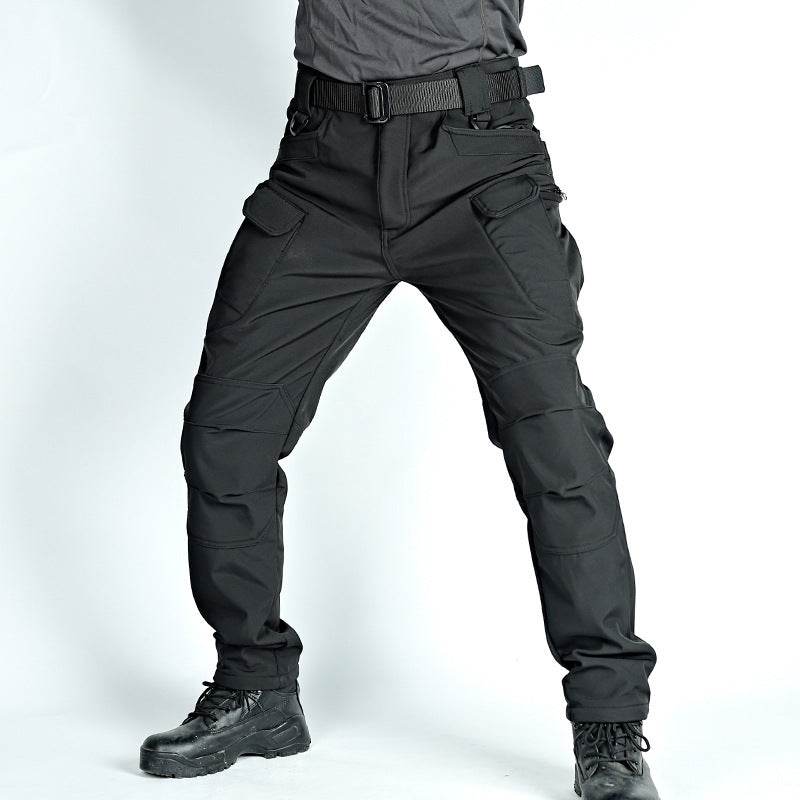 Pantalon tactique d'hiver pour homme, doublé polaire, imperméable, en peau de requin, softshell - Droxev