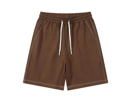 Pantalon de survêtement court tricoté, joli short décontracté vertical - Droxev