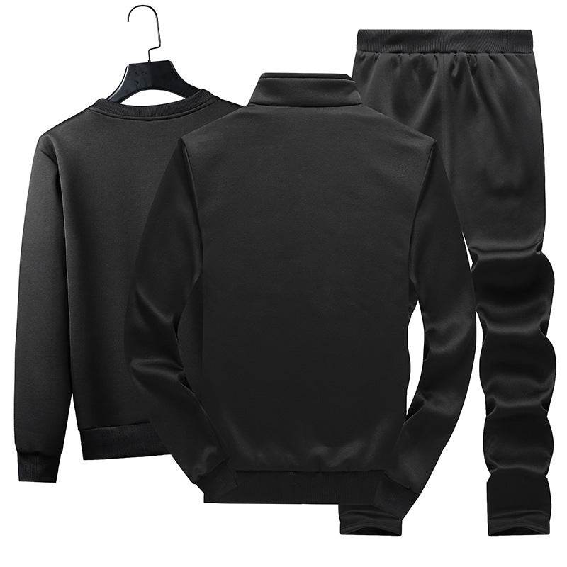 Ensemble de sport décontracté pour homme, veste zippée et pull - Droxev
