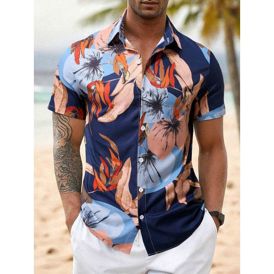 Chemise homme impression 3D couture dessin animé - Droxev