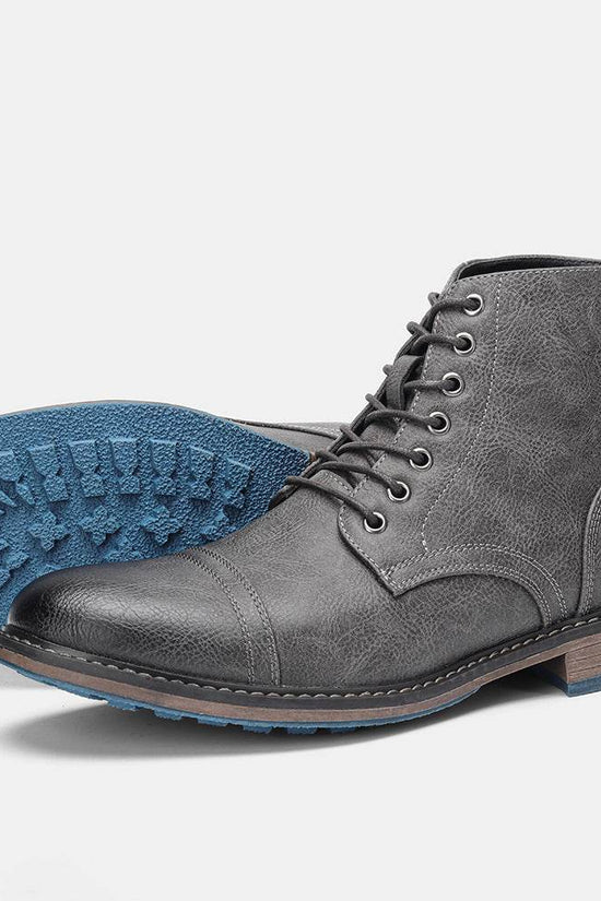 Chaussures de travail, bottes Martin rétro vintage pour hommes - Droxev