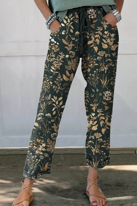Pantalons décontractés imprimés à la mode - Droxev