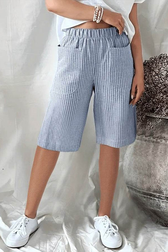 Pantalon de plage décontracté à cordon de serrage et poches en seersucker pour homme Cross-Border - Droxev