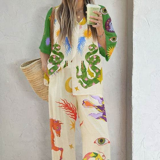Costume de vêtements pour femmes américaines tricoté - Droxev