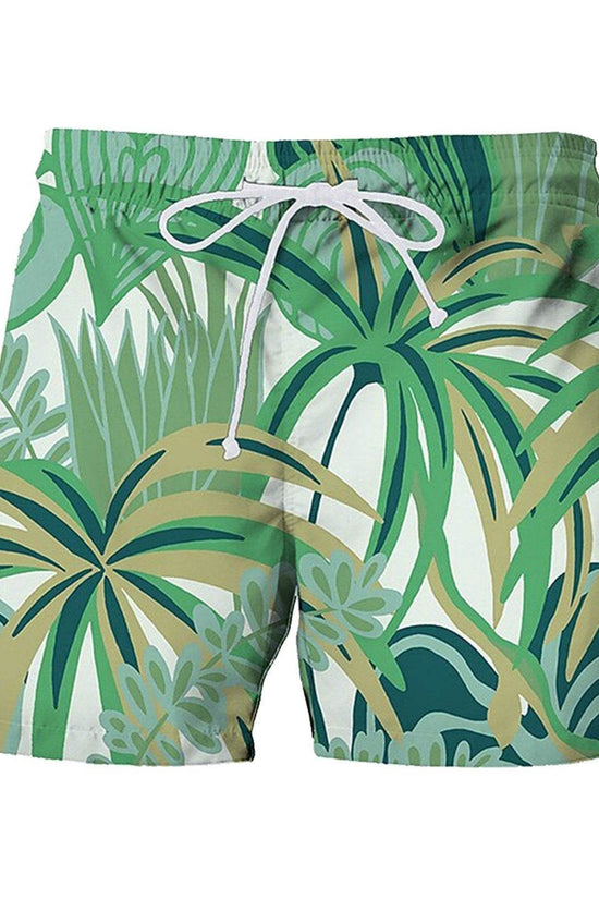 Pantalon de plage décontracté pour homme, imprimé numérique 3D, motif feuille de bananier japonais, été - Droxev